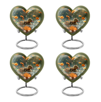 Personalized Flower Memorial Urn for Women - 10-inch, 200 cu in - Yatskia