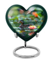 Duck Funeral Urn For Ashes - Green Cremation Urn For Men & Women