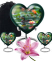 Duck Funeral Urn For Ashes - Green Cremation Urn For Men & Women
