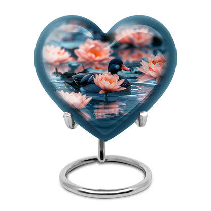 Personalized Flower Cremation Urn for Human Ashes - 10-inch, 200 cu in - Yatskia