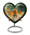 Golden Duckling Memorial Urn Set - Duck Cremation Urn For Ashes
