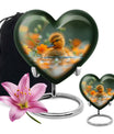 Golden Duckling Memorial Urn Set - Duck Cremation Urn For Ashes