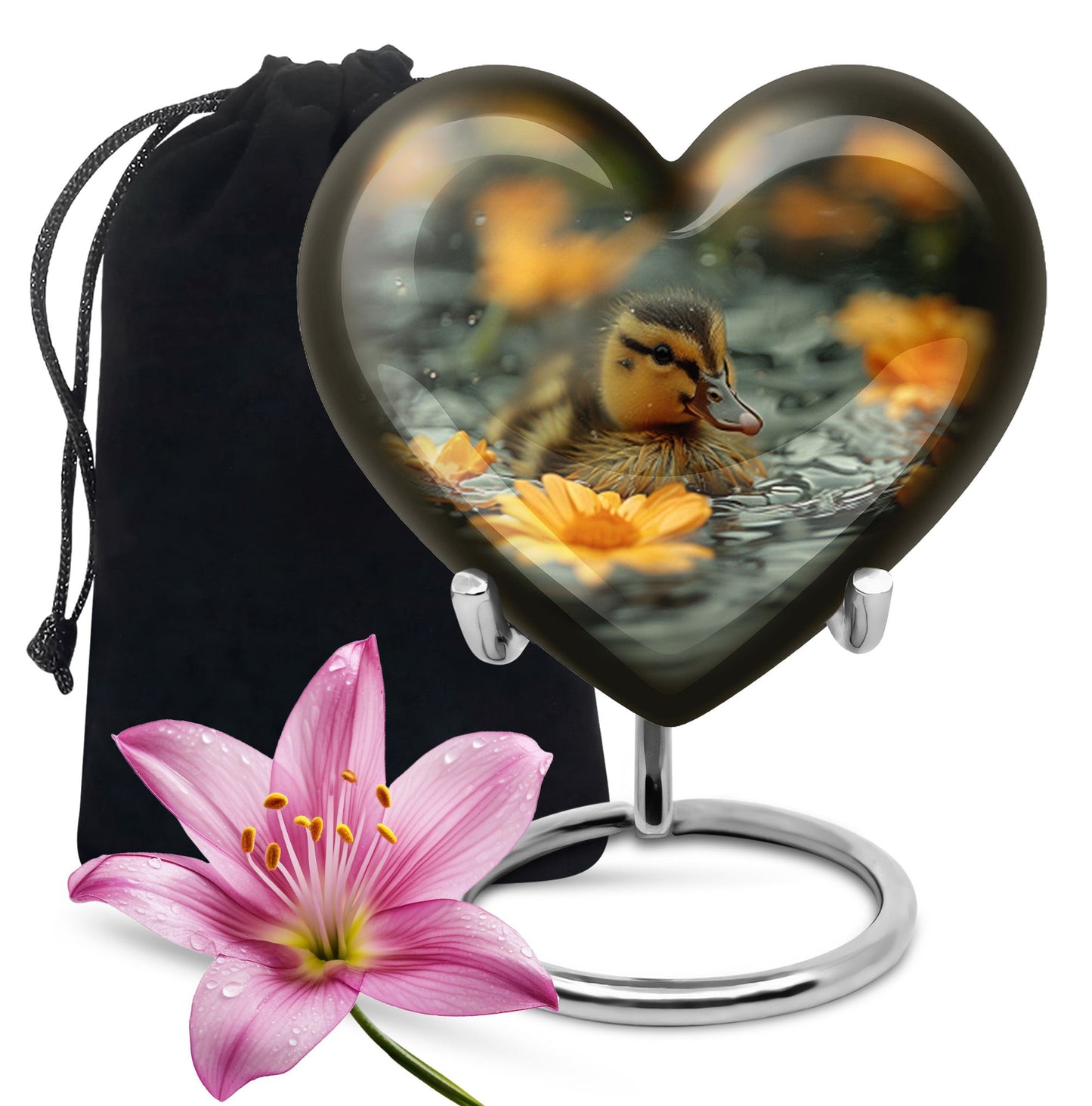 Personalized Bird Memorial Urn for Human Ashes - 10-inch, 200 cu in - Yatskia
