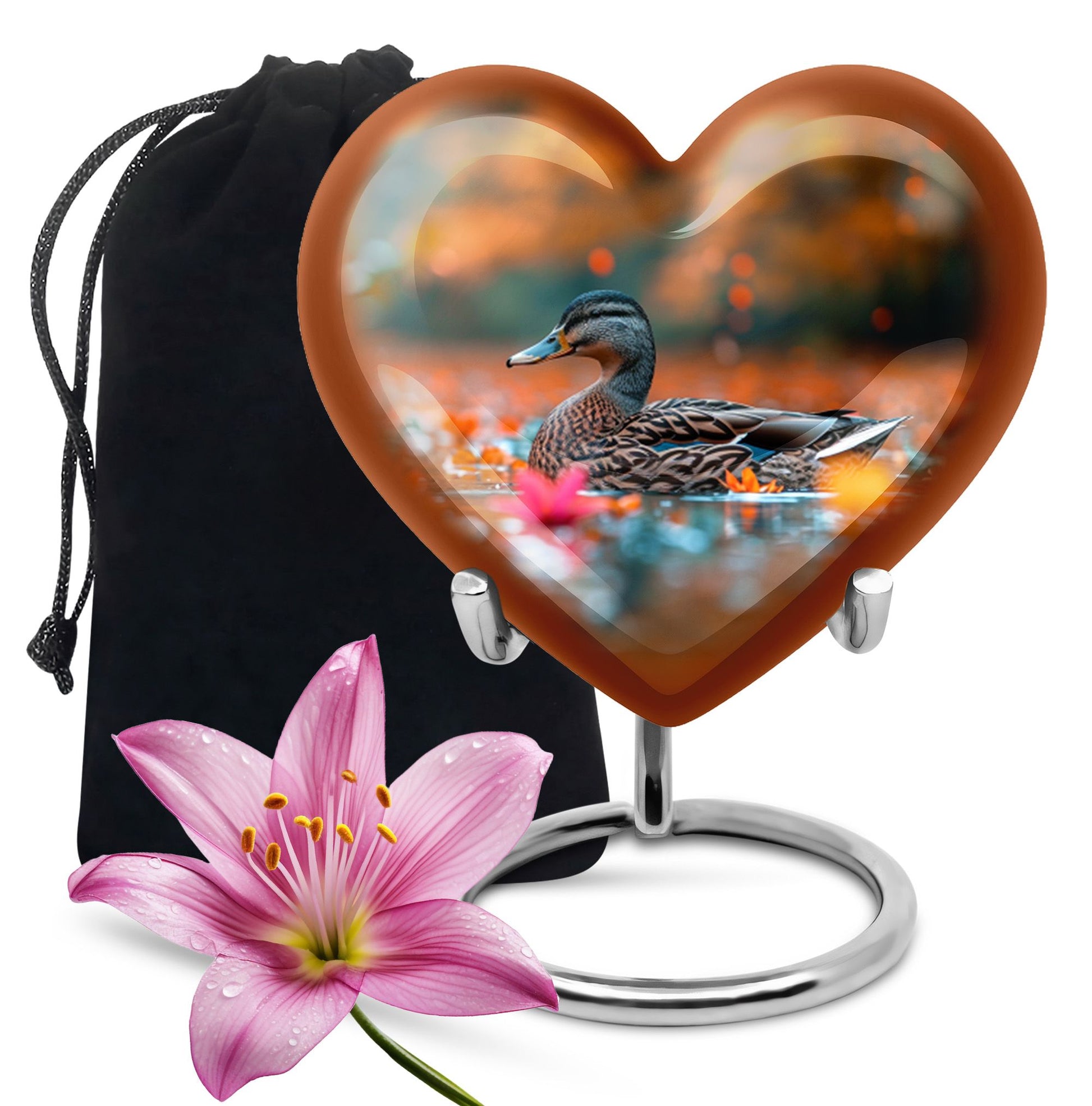 Duck Cremation Ashes Memorial Urn - Funeral Urn For Men & Women