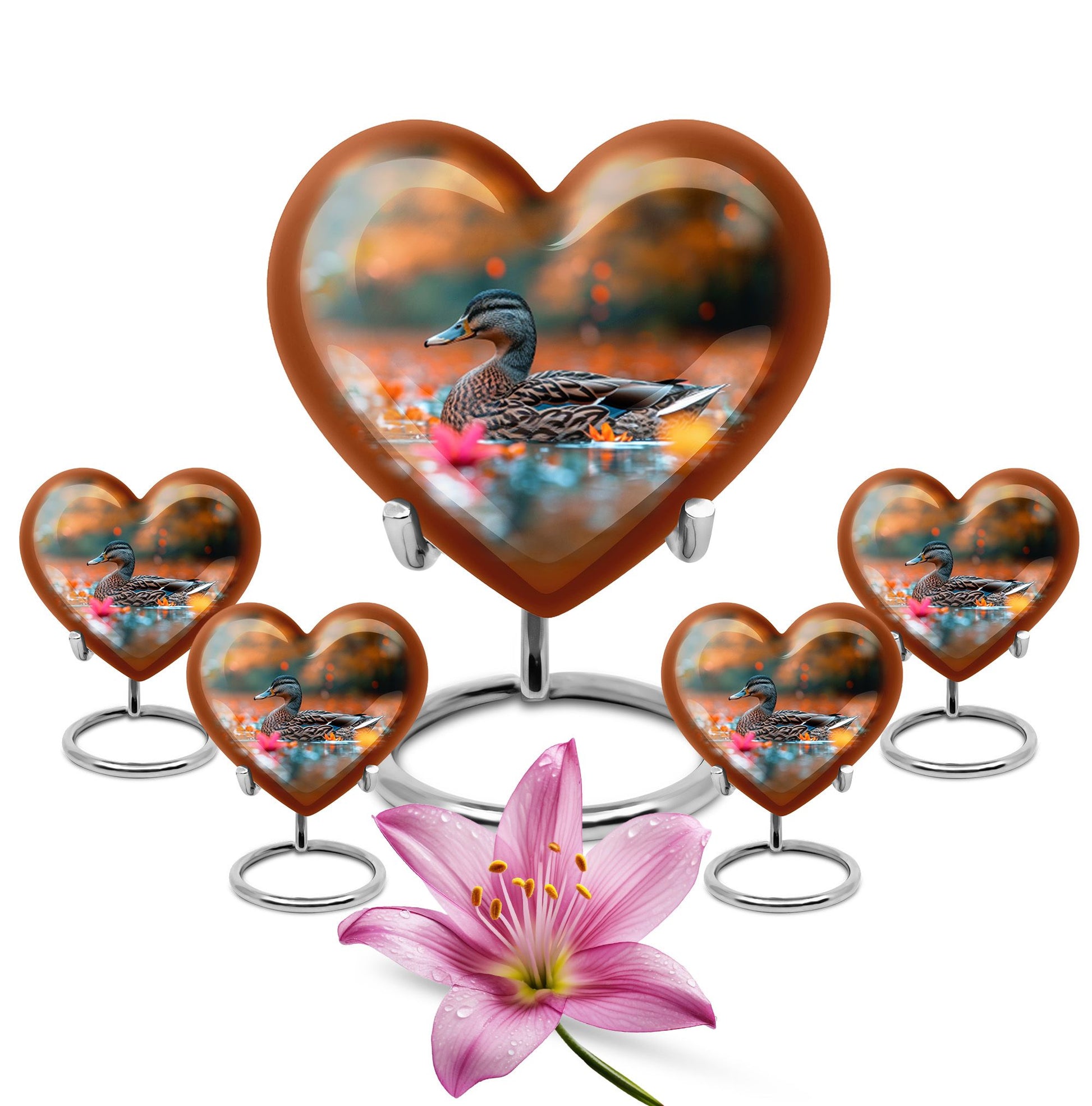 Duck Cremation Ashes Memorial Urn - Funeral Urn For Men & Women