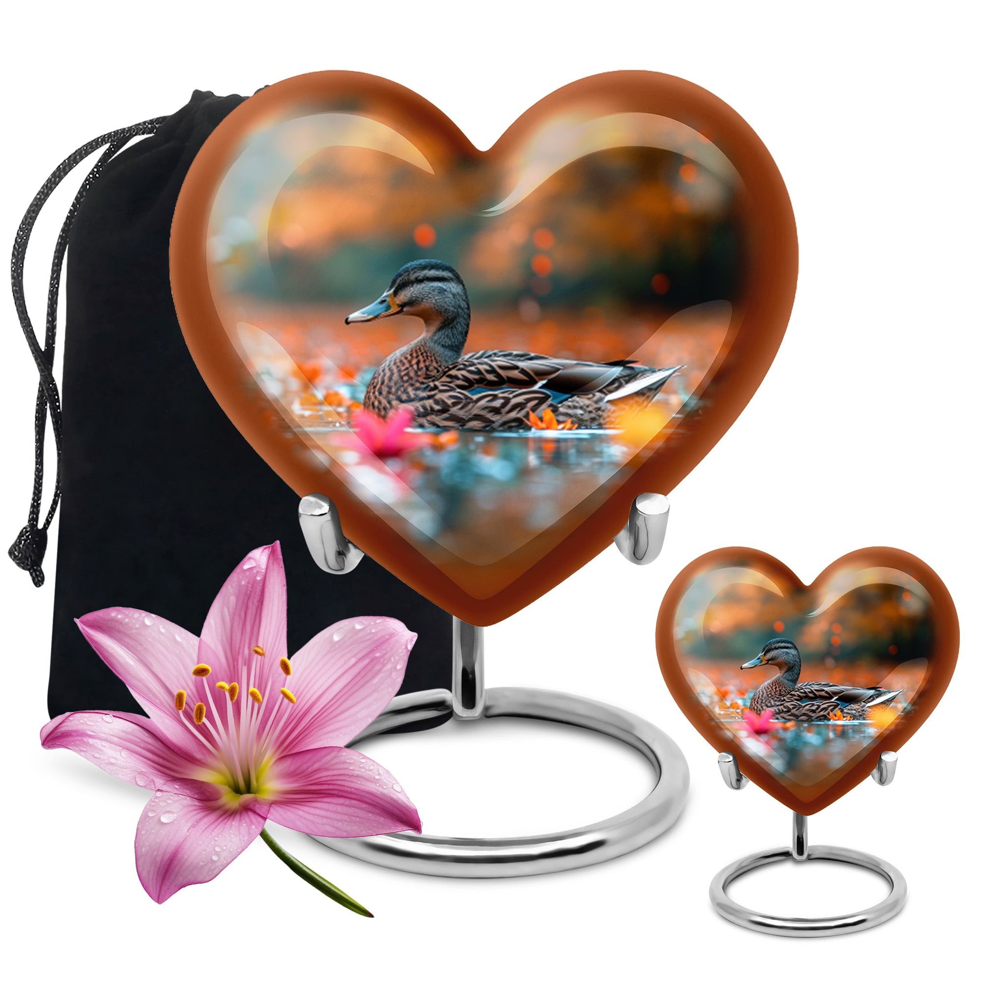 Duck Cremation Ashes Memorial Urn - Funeral Urn For Men & Women