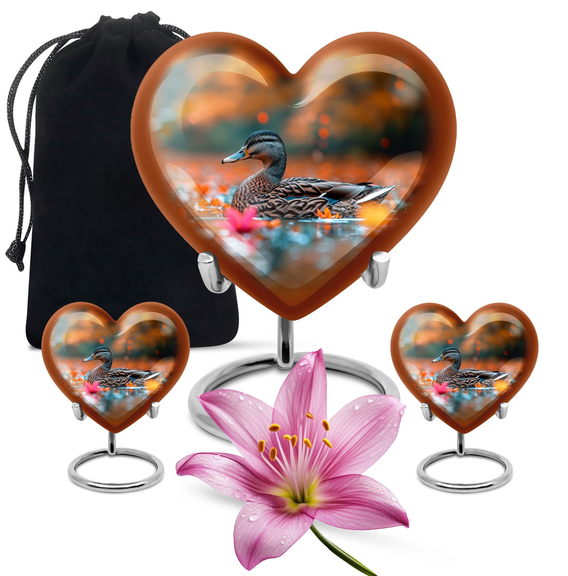 Duck Cremation Ashes Memorial Urn - Funeral Urn For Men & Women