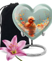 Baby Duck Memorial Urn Combo Set - Large And Keepsake Ashes Urn