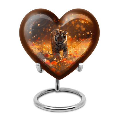 Personalized Tiger Cremation Urn for Human Ashes - 10-inch, 200 cu in - Yatskia