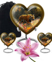 Bengal Tiger Urn Combo Set  - Large & Keepsake Urn Set For Funeral