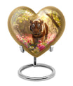 Tiger Memorial Urn For Ashes - Pink Flowers Garden Cremation Urn