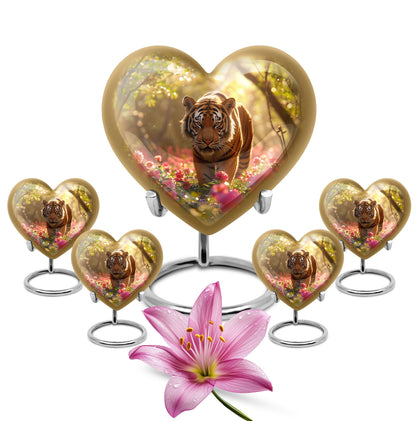 Personalized Tiger Cremation Urn for Human Ashes - 10-inch, 200 cu in - Yatskia
