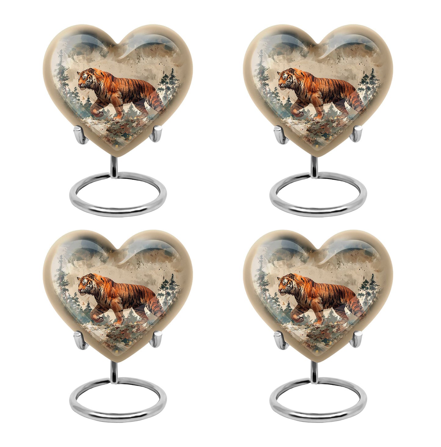 Personalized Tiger Cremation Urn for Adults - 10-inch, 200 cu in - Yatskia