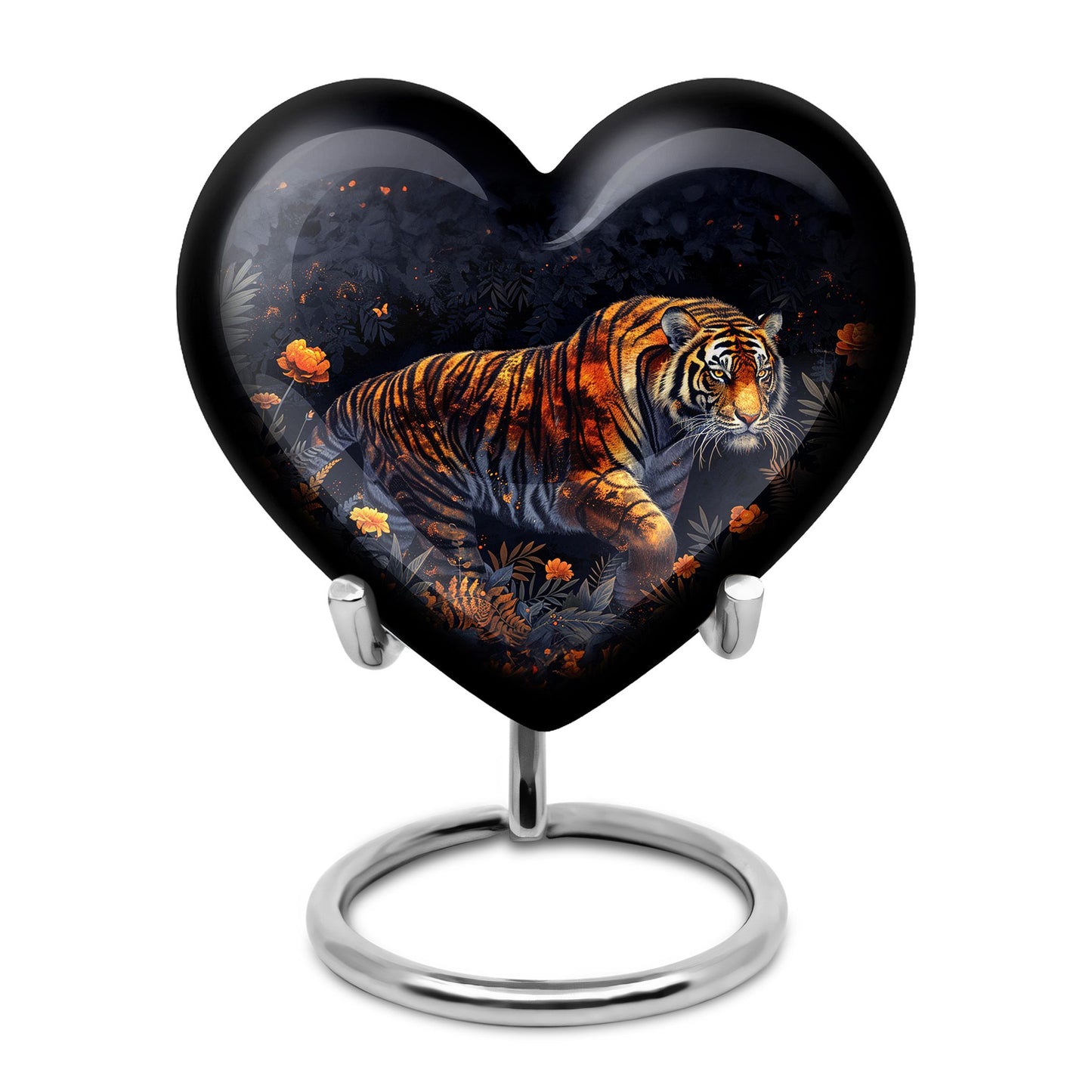 Personalized Tiger Cremation Urn for Human Ashes - 10-inch, 200 cu in - Yatskia