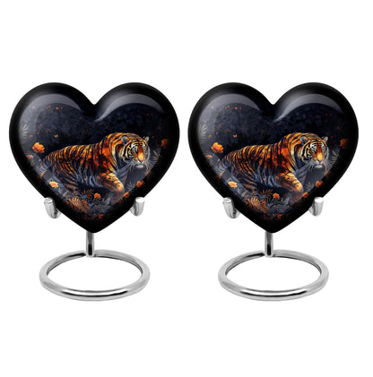 Personalized Tiger Cremation Urn for Human Ashes - 10-inch, 200 cu in - Yatskia