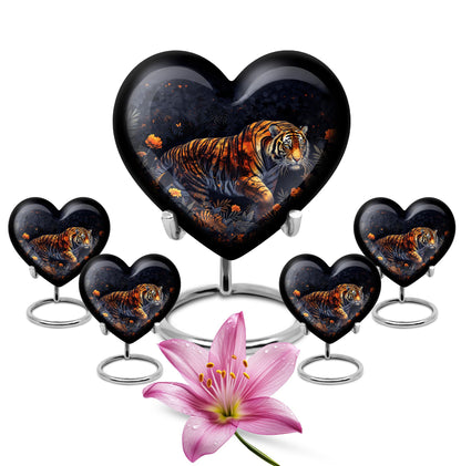 Personalized Tiger Cremation Urn for Human Ashes - 10-inch, 200 cu in - Yatskia