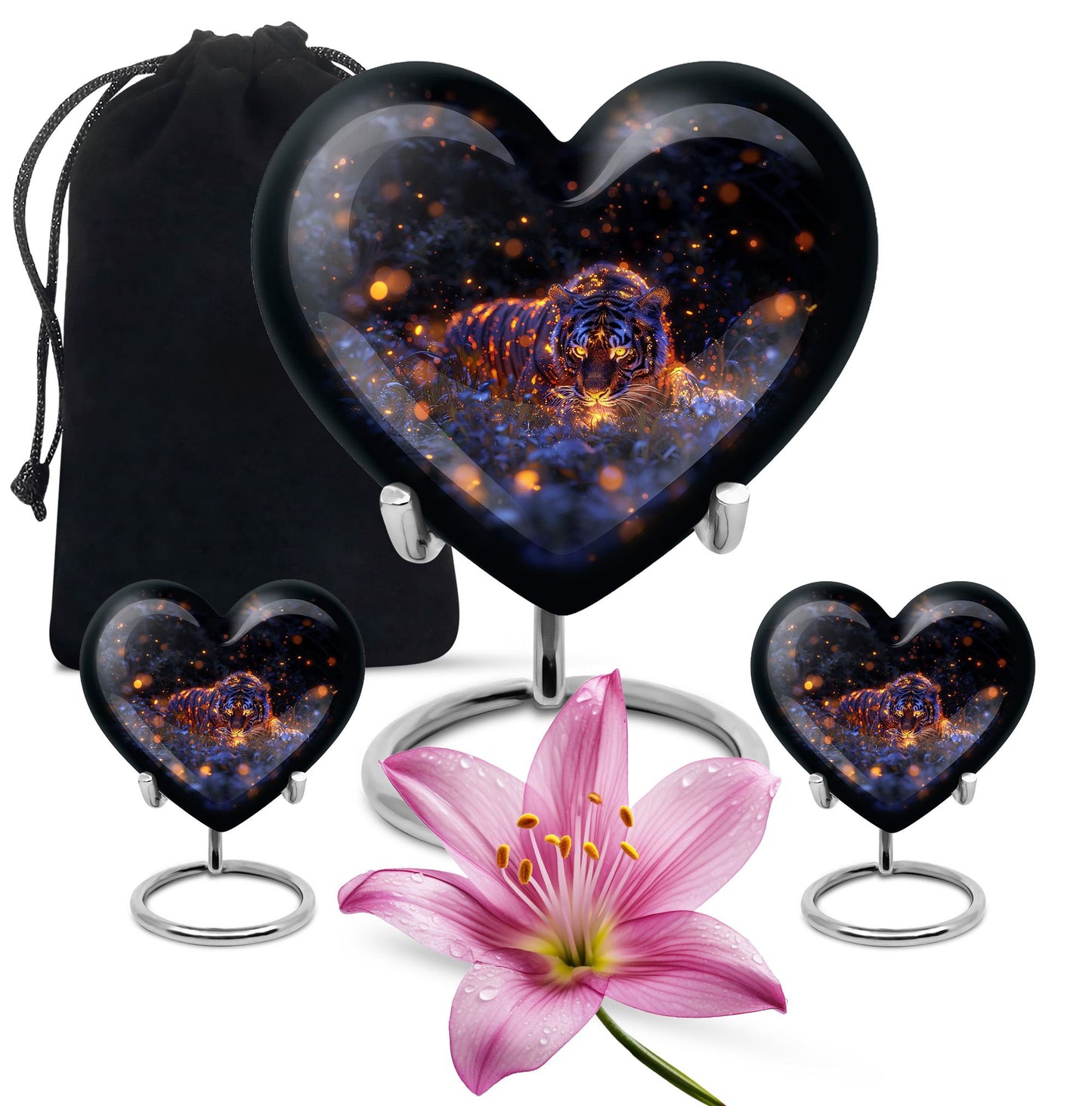 Personalized Tiger Cremation Urn for Mom - 10-inch, 200 cu in - Yatskia