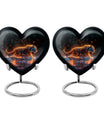 Tiger Cremation Urn - Artistic Black Decorative Urn For Hunan Ashes