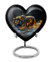 Hunger Tiger Black Cremation Urn - Urns For Human Ashes Large Adult