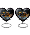 Hunger Tiger Black Cremation Urn - Urns For Human Ashes Large Adult