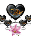 Hunger Tiger Black Cremation Urn - Urns For Human Ashes Large Adult