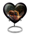 Black Tiger Cremation Urn with Artistic Design - Unique Urn for Ashes