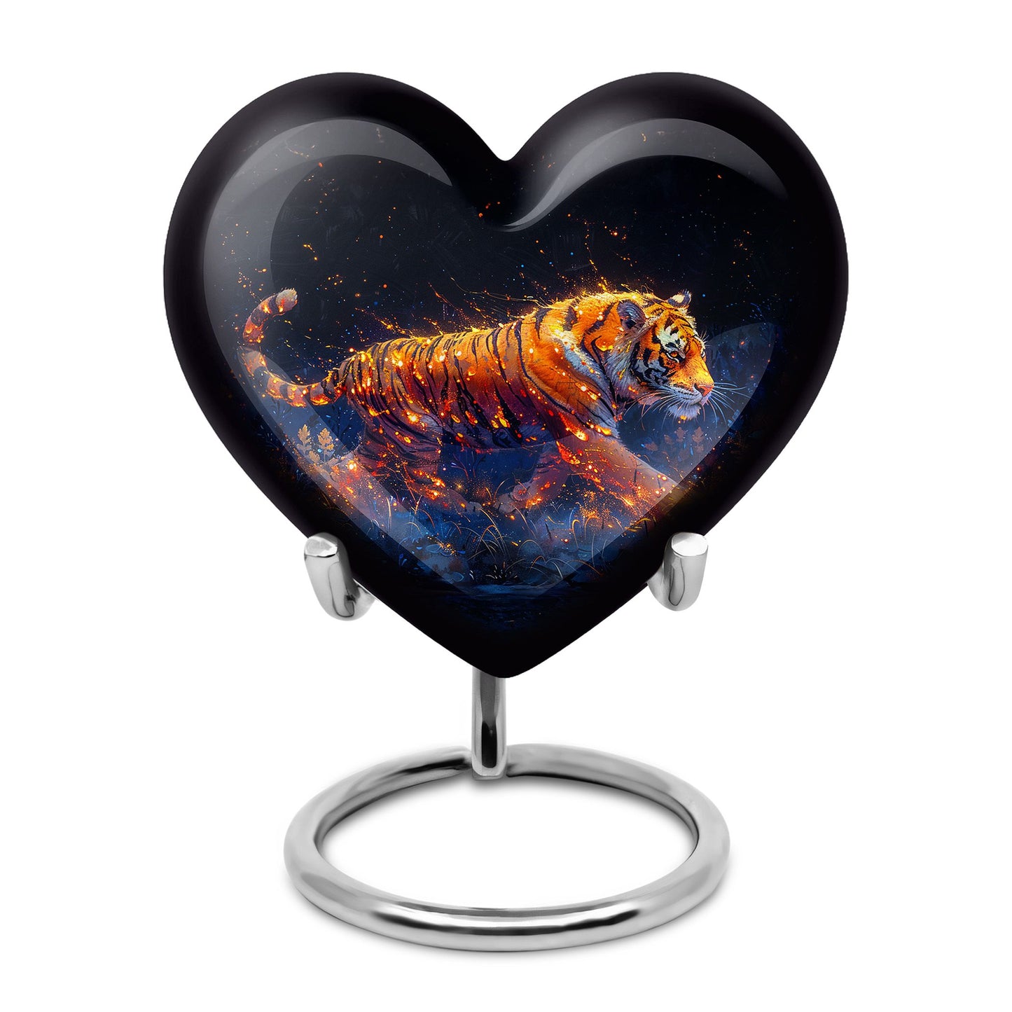 Personalized Tiger Cremation Urn for Mom - 10-inch, 200 cu in - Yatskia