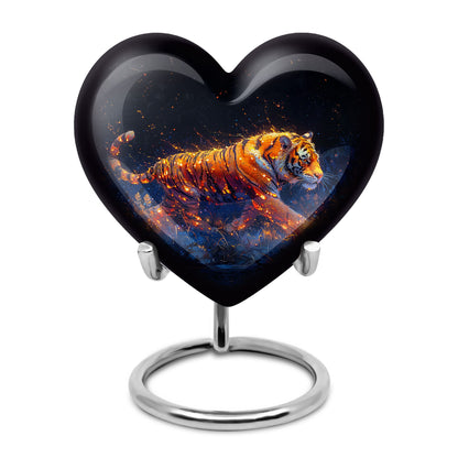 Personalized Tiger Cremation Urn for Mom - 10-inch, 200 cu in - Yatskia