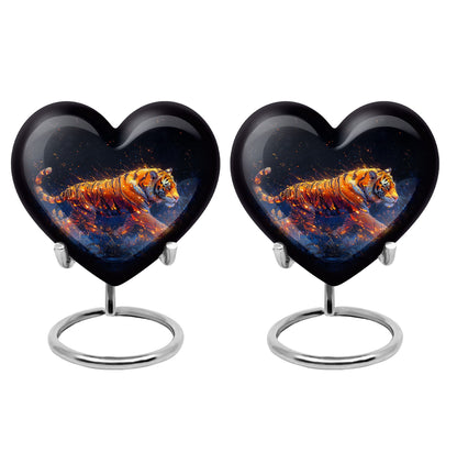 Personalized Tiger Cremation Urn for Mom - 10-inch, 200 cu in - Yatskia