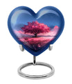 Tree of Life Urn for Human Ashes - Pink Cherry Blossom Design