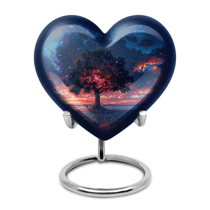 Personalized Tree of Life Cremation Urn for Human Ashes - 10-inch, 200 cu in - Yatskia