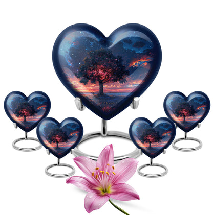 Personalized Tree of Life Cremation Urn for Human Ashes - 10-inch, 200 cu in - Yatskia