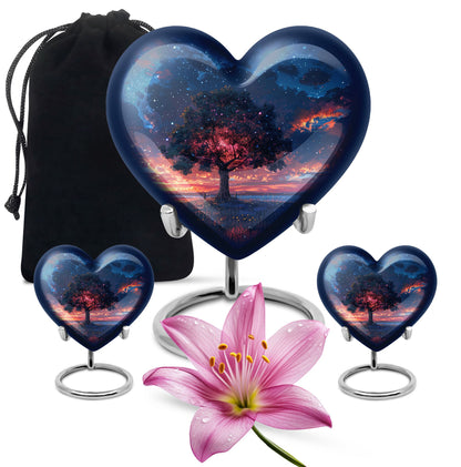 Personalized Tree of Life Cremation Urn for Human Ashes - 10-inch, 200 cu in - Yatskia
