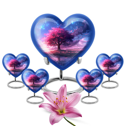 Pink Personalized Pink Cremation Urn for Women - 10-inch, 200 cu in - Yatskia