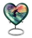 Surfing Man In Ocean - Decorative Unique Urn For Ashes Adult Male