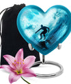 Midnight Surf Odyssey - Large Urn Memorial, Funeral Cremation Urn