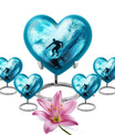 Midnight Surf Odyssey - Large Urn Memorial, Funeral Cremation Urn