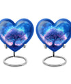 Tree of Life Burial Urn – Beautiful Artistic Blue Urn For Funeral Ashes