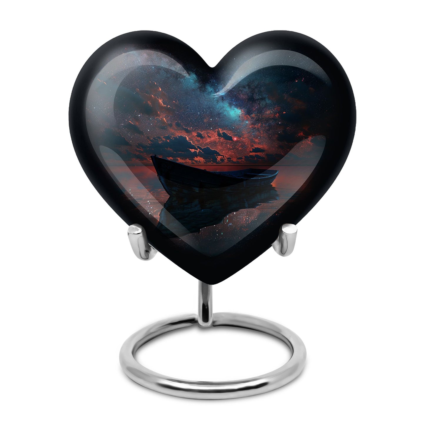 Personalized Boat Memorial Urn for Human Ashes - 10-inch, 200 cu in - Yatskia
