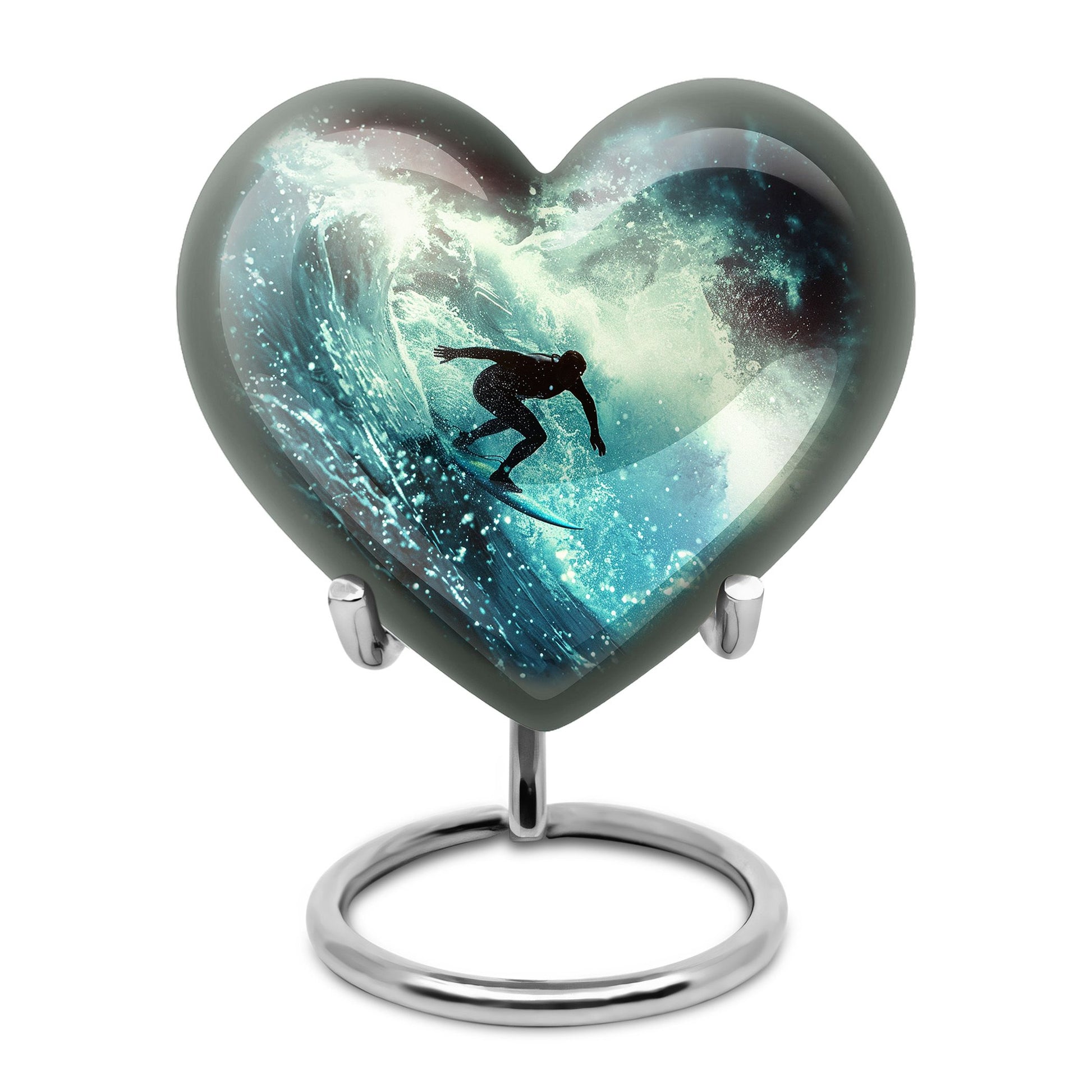 Surfer-Ocean Themed Cremation Urn - Urns For Ashes Large