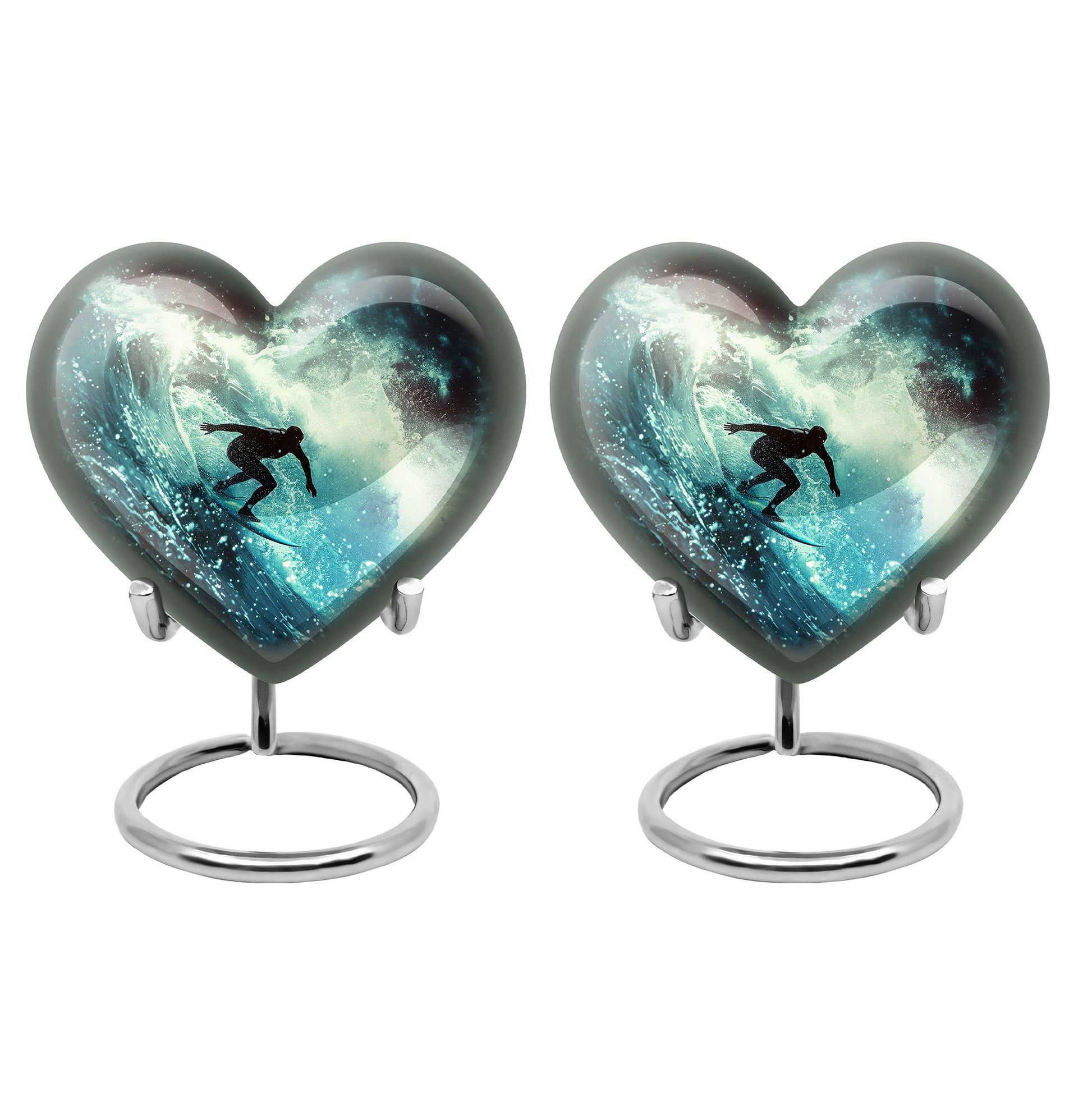 Surfer-Ocean Themed Cremation Urn - Urns For Ashes Large