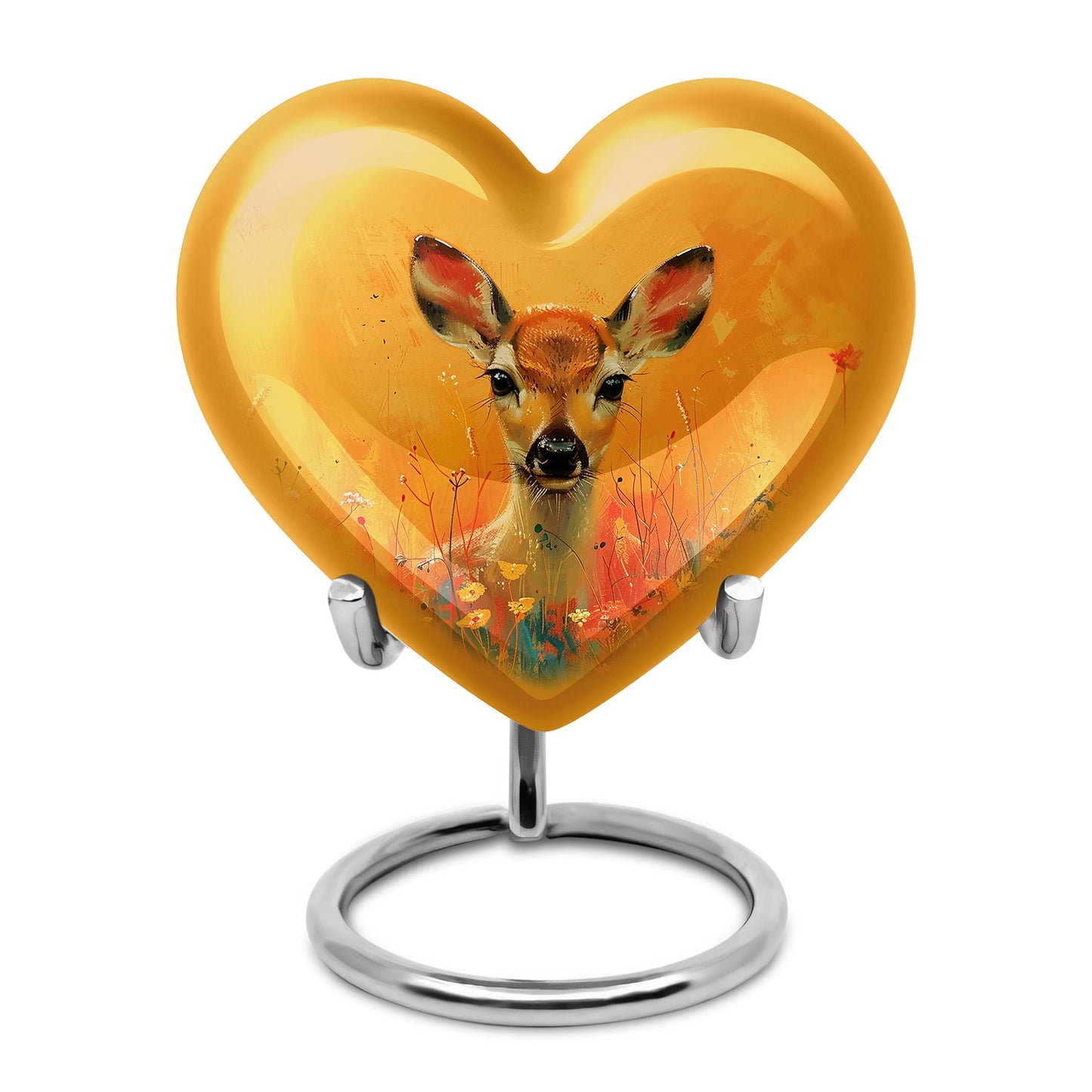 Personalized Deer Cremation Urn for Mom - 10-inch, 200 cu in - Yatskia