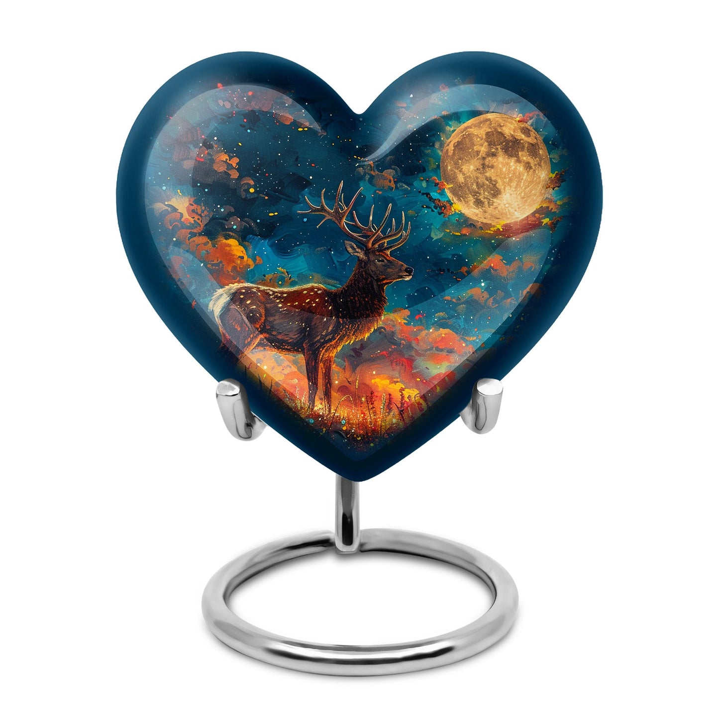 Personalized Deer Cremation Urn for Adults - 10-inch, 200 cu in - Yatskia