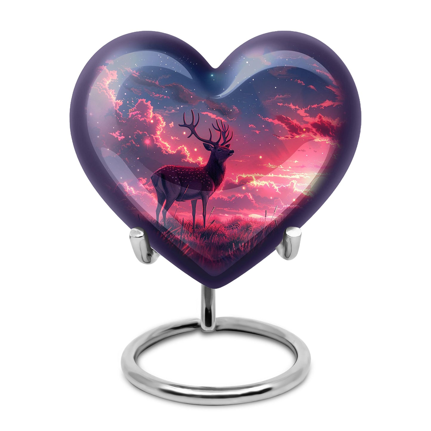 Personalized Deer Cremation Urn for Women - 10-inch, 200 cu in - Yatskia