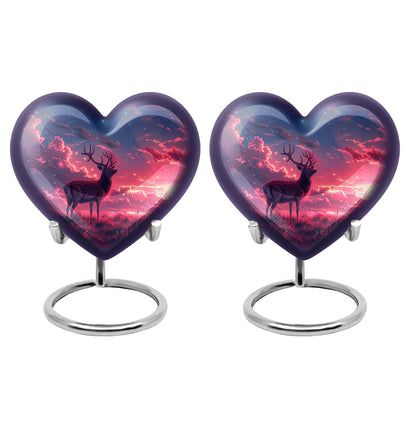 Personalized Deer Cremation Urn for Women - 10-inch, 200 cu in - Yatskia