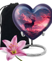 Deer Burial Urn with Beautiful Scenic Design – Unique Urn for Women