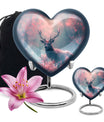 Elegant Pink Deer Cremation Urn – Beautiful Wildlife Memorial Urn for Ashes