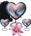 Elegant Pink Deer Cremation Urn – Beautiful Wildlife Memorial Urn for Ashes