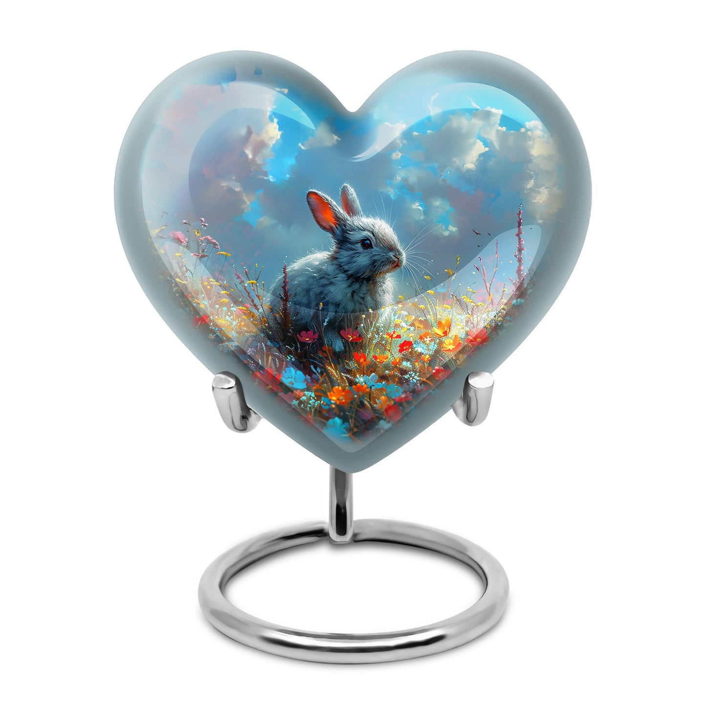 Colorful Personalized Pet Memorial Urn for Pet Ashes - 10-inch, 200 cu in - Yatskia
