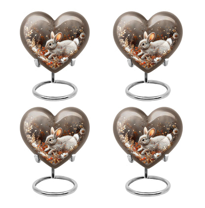 Personalized Rabbit Memorial Urn for Pet Ashes - 10-inch, 200 cu in - Yatskia